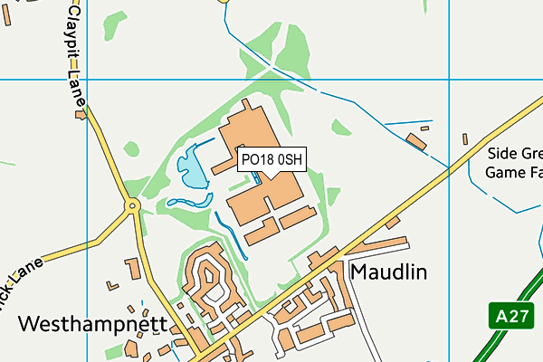 PO18 0SH map - OS VectorMap District (Ordnance Survey) PO18 0SH map - OS VectorMap District (Ordnance Survey)