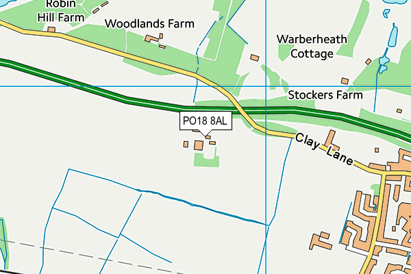 PO18 8AL map - OS VectorMap District (Ordnance Survey) PO18 8AL map - OS VectorMap District (Ordnance Survey)