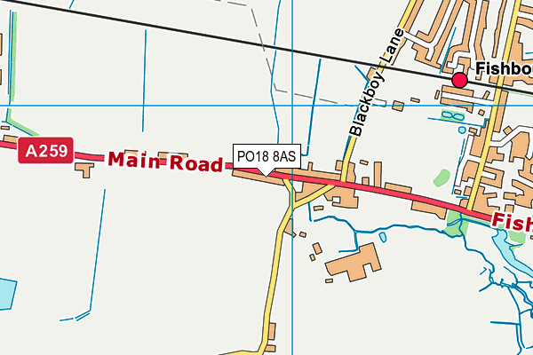 PO18 8AS map - OS VectorMap District (Ordnance Survey) PO18 8AS map - OS VectorMap District (Ordnance Survey)