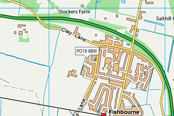 PO18 8BW map - OS VectorMap District (Ordnance Survey) PO18 8BW map - OS VectorMap District (Ordnance Survey)