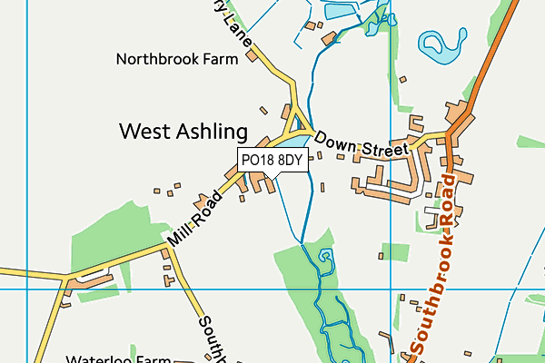 PO18 8DY map - OS VectorMap District (Ordnance Survey) PO18 8DY map - OS VectorMap District (Ordnance Survey)
