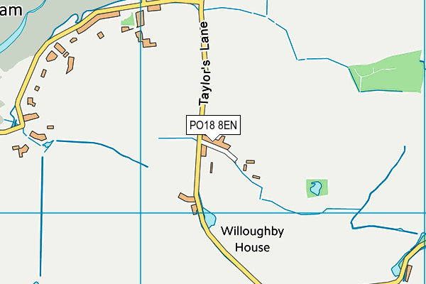 PO18 8EN map - OS VectorMap District (Ordnance Survey) PO18 8EN map - OS VectorMap District (Ordnance Survey)
