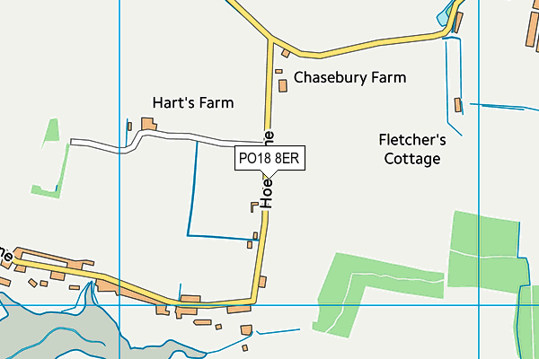PO18 8ER map - OS VectorMap District (Ordnance Survey) PO18 8ER map - OS VectorMap District (Ordnance Survey)