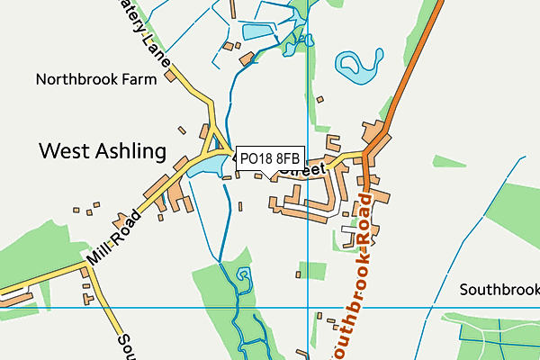 PO18 8FB map - OS VectorMap District (Ordnance Survey) PO18 8FB map - OS VectorMap District (Ordnance Survey)