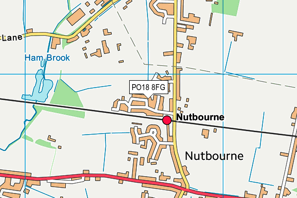 PO18 8FG map - OS VectorMap District (Ordnance Survey) PO18 8FG map - OS VectorMap District (Ordnance Survey)