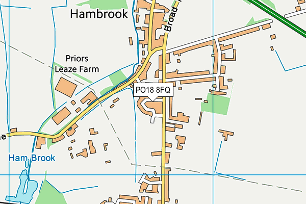 PO18 8FQ map - OS VectorMap District (Ordnance Survey) PO18 8FQ map - OS VectorMap District (Ordnance Survey)