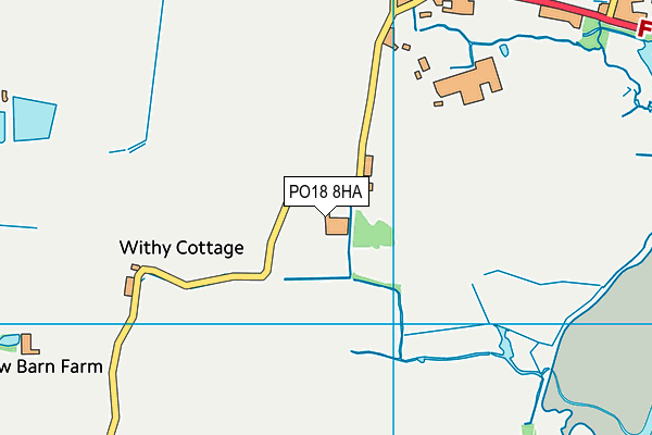 PO18 8HA map - OS VectorMap District (Ordnance Survey) PO18 8HA map - OS VectorMap District (Ordnance Survey)
