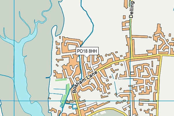 PO18 8HH map - OS VectorMap District (Ordnance Survey) PO18 8HH map - OS VectorMap District (Ordnance Survey)