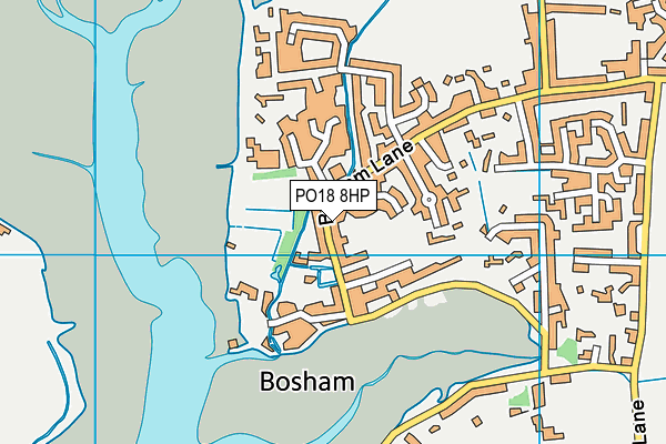 PO18 8HP map - OS VectorMap District (Ordnance Survey) PO18 8HP map - OS VectorMap District (Ordnance Survey)