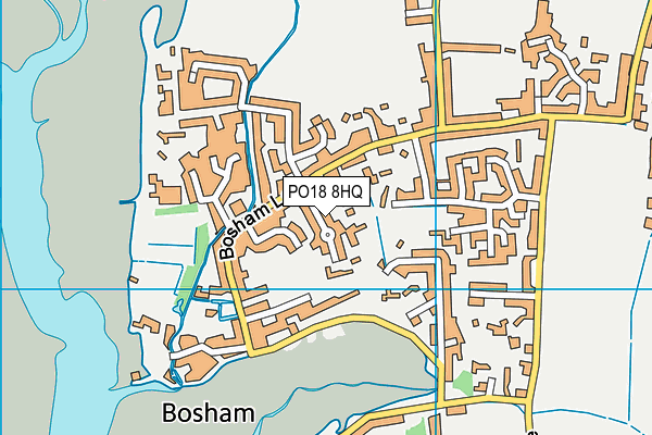 PO18 8HQ map - OS VectorMap District (Ordnance Survey) PO18 8HQ map - OS VectorMap District (Ordnance Survey)