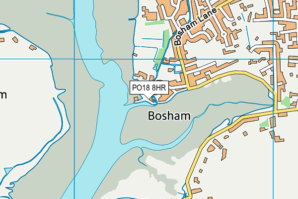 PO18 8HR map - OS VectorMap District (Ordnance Survey) PO18 8HR map - OS VectorMap District (Ordnance Survey)