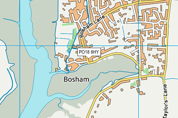 PO18 8HY map - OS VectorMap District (Ordnance Survey) PO18 8HY map - OS VectorMap District (Ordnance Survey)