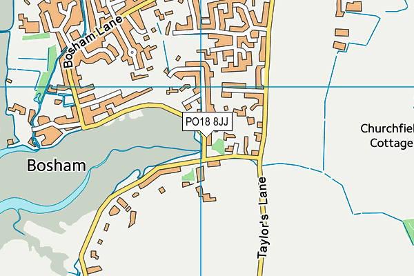 PO18 8JJ map - OS VectorMap District (Ordnance Survey) PO18 8JJ map - OS VectorMap District (Ordnance Survey)