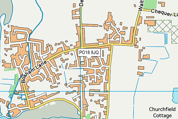 PO18 8JQ map - OS VectorMap District (Ordnance Survey) PO18 8JQ map - OS VectorMap District (Ordnance Survey)