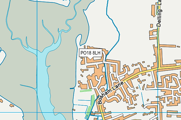 PO18 8LH map - OS VectorMap District (Ordnance Survey) PO18 8LH map - OS VectorMap District (Ordnance Survey)