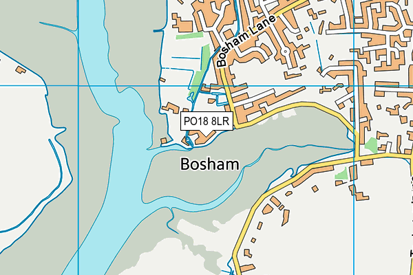 PO18 8LR map - OS VectorMap District (Ordnance Survey) PO18 8LR map - OS VectorMap District (Ordnance Survey)