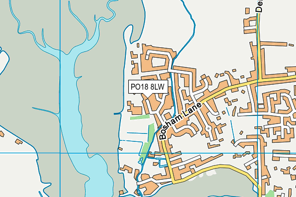 PO18 8LW map - OS VectorMap District (Ordnance Survey) PO18 8LW map - OS VectorMap District (Ordnance Survey)