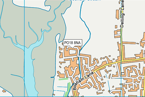 PO18 8NA map - OS VectorMap District (Ordnance Survey) PO18 8NA map - OS VectorMap District (Ordnance Survey)