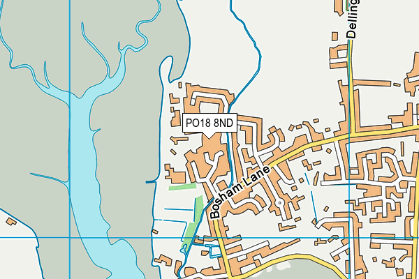 PO18 8ND map - OS VectorMap District (Ordnance Survey) PO18 8ND map - OS VectorMap District (Ordnance Survey)
