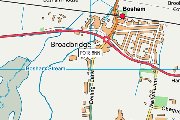 PO18 8NN map - OS VectorMap District (Ordnance Survey) PO18 8NN map - OS VectorMap District (Ordnance Survey)