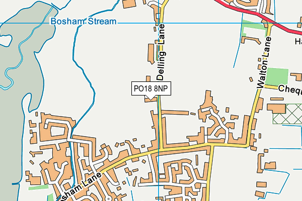 PO18 8NP map - OS VectorMap District (Ordnance Survey) PO18 8NP map - OS VectorMap District (Ordnance Survey)