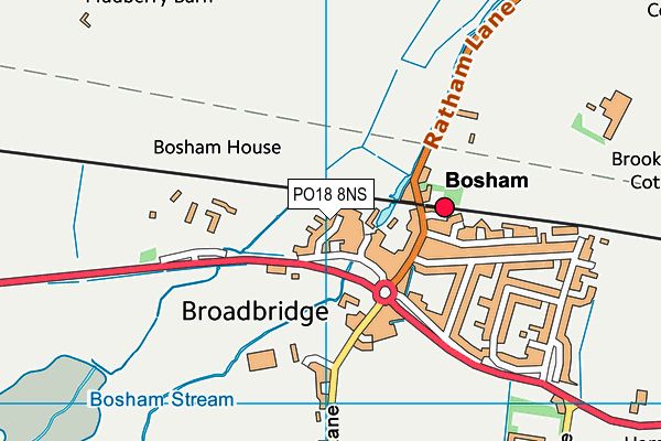PO18 8NS map - OS VectorMap District (Ordnance Survey) PO18 8NS map - OS VectorMap District (Ordnance Survey)
