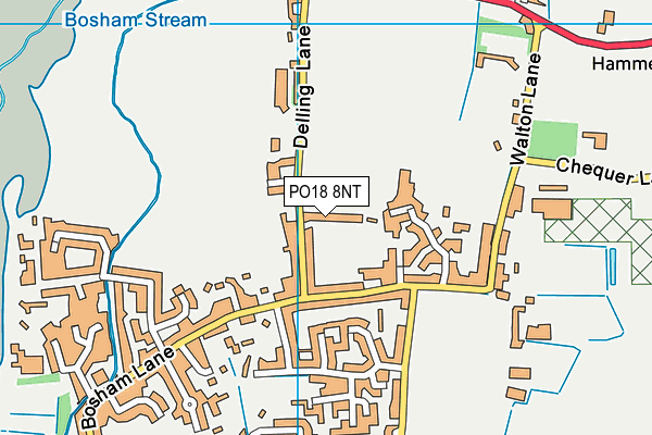 PO18 8NT map - OS VectorMap District (Ordnance Survey) PO18 8NT map - OS VectorMap District (Ordnance Survey)
