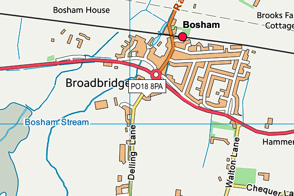 PO18 8PA map - OS VectorMap District (Ordnance Survey) PO18 8PA map - OS VectorMap District (Ordnance Survey)