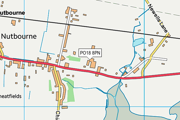 PO18 8PN map - OS VectorMap District (Ordnance Survey) PO18 8PN map - OS VectorMap District (Ordnance Survey)