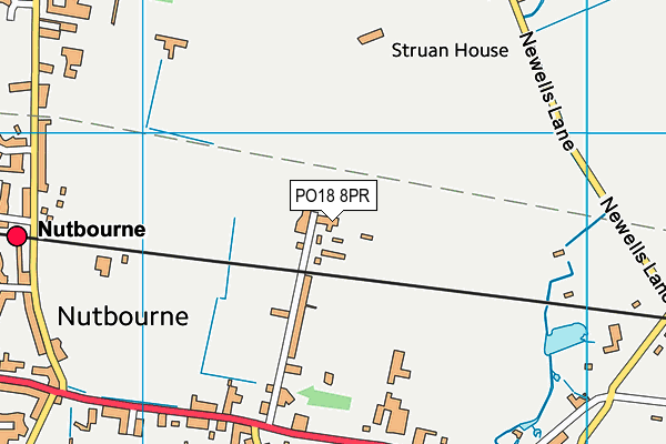 PO18 8PR map - OS VectorMap District (Ordnance Survey) PO18 8PR map - OS VectorMap District (Ordnance Survey)