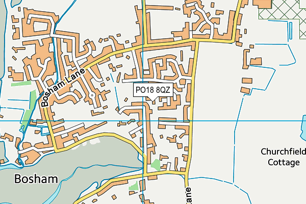 PO18 8QZ map - OS VectorMap District (Ordnance Survey) PO18 8QZ map - OS VectorMap District (Ordnance Survey)