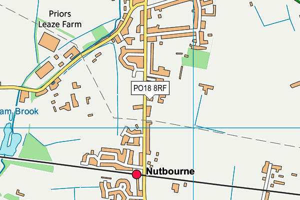 PO18 8RF map - OS VectorMap District (Ordnance Survey) PO18 8RF map - OS VectorMap District (Ordnance Survey)