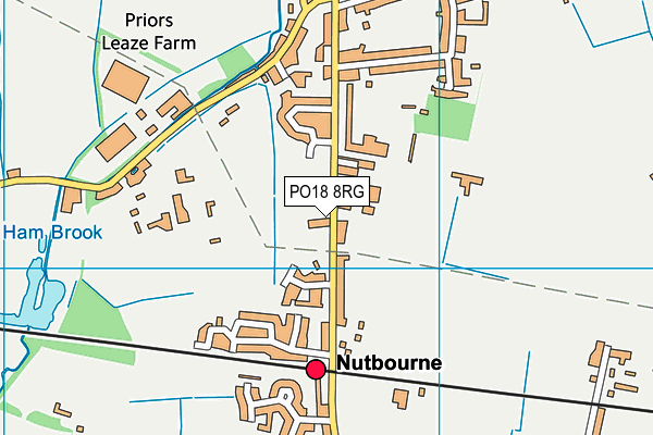 PO18 8RG map - OS VectorMap District (Ordnance Survey) PO18 8RG map - OS VectorMap District (Ordnance Survey)