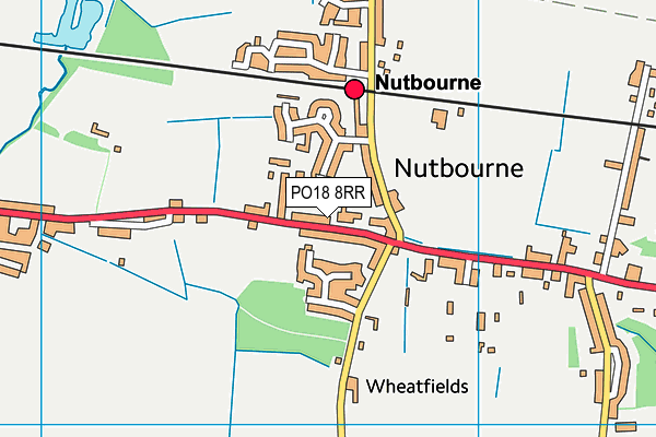 PO18 8RR map - OS VectorMap District (Ordnance Survey) PO18 8RR map - OS VectorMap District (Ordnance Survey)