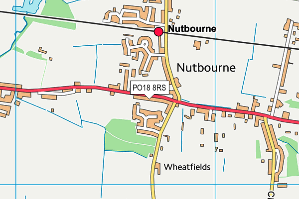 PO18 8RS map - OS VectorMap District (Ordnance Survey) PO18 8RS map - OS VectorMap District (Ordnance Survey)