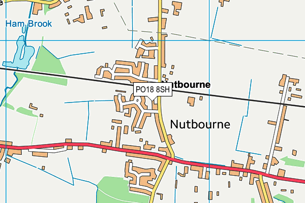 PO18 8SH map - OS VectorMap District (Ordnance Survey) PO18 8SH map - OS VectorMap District (Ordnance Survey)
