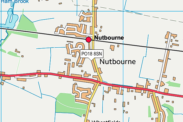 PO18 8SN map - OS VectorMap District (Ordnance Survey) PO18 8SN map - OS VectorMap District (Ordnance Survey)