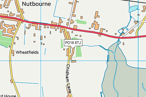 PO18 8TJ map - OS VectorMap District (Ordnance Survey) PO18 8TJ map - OS VectorMap District (Ordnance Survey)
