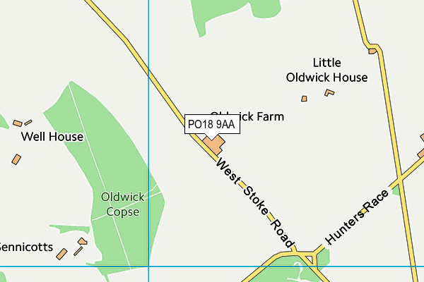 PO18 9AA map - OS VectorMap District (Ordnance Survey) PO18 9AA map - OS VectorMap District (Ordnance Survey)