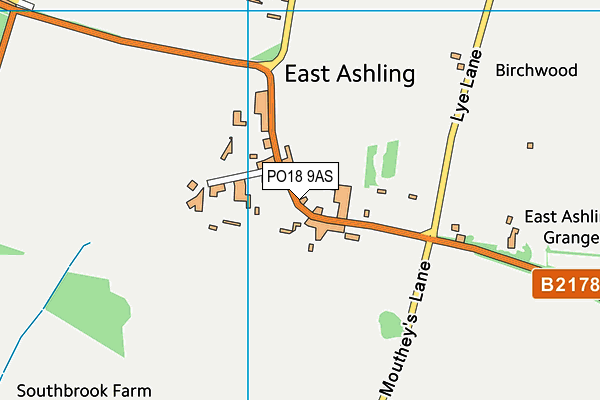PO18 9AS map - OS VectorMap District (Ordnance Survey) PO18 9AS map - OS VectorMap District (Ordnance Survey)