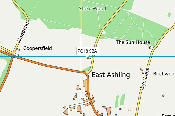 PO18 9BA map - OS VectorMap District (Ordnance Survey) PO18 9BA map - OS VectorMap District (Ordnance Survey)
