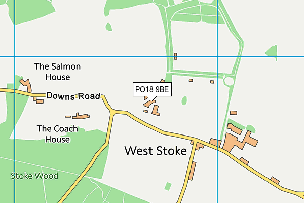 PO18 9BE map - OS VectorMap District (Ordnance Survey) PO18 9BE map - OS VectorMap District (Ordnance Survey)