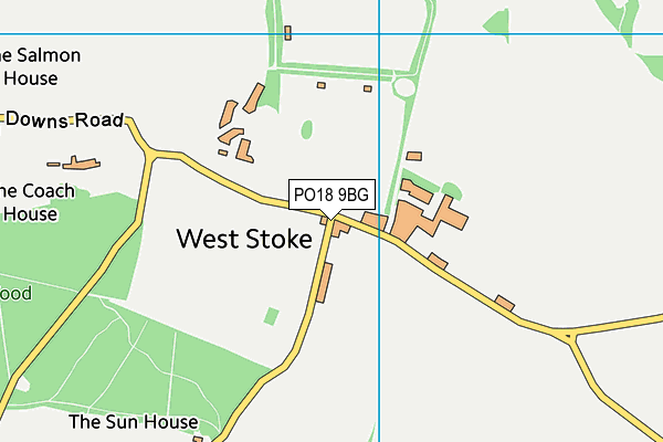 PO18 9BG map - OS VectorMap District (Ordnance Survey)
