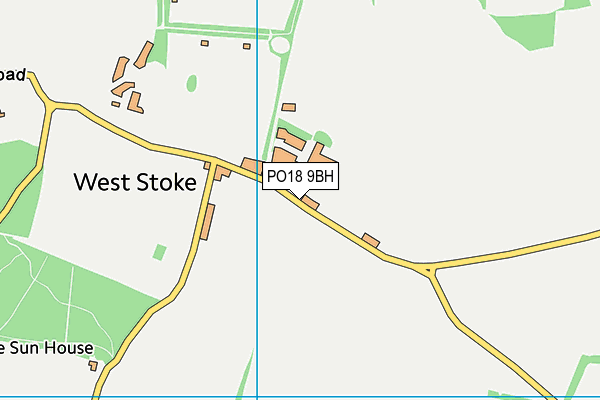 PO18 9BH map - OS VectorMap District (Ordnance Survey) PO18 9BH map - OS VectorMap District (Ordnance Survey)