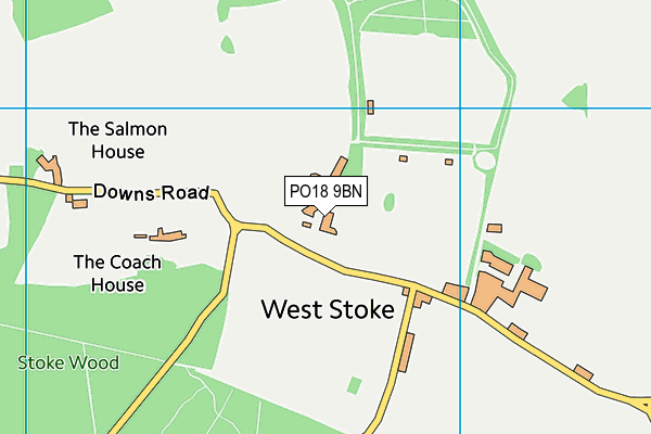 PO18 9BN map - OS VectorMap District (Ordnance Survey) PO18 9BN map - OS VectorMap District (Ordnance Survey)