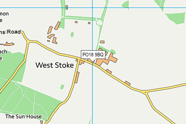 PO18 9BQ map - OS VectorMap District (Ordnance Survey) PO18 9BQ map - OS VectorMap District (Ordnance Survey)