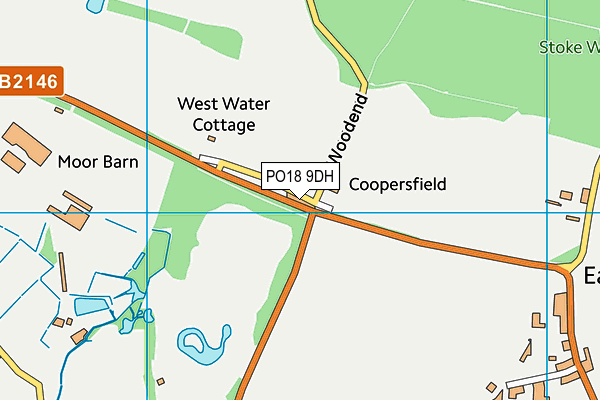 PO18 9DH map - OS VectorMap District (Ordnance Survey) PO18 9DH map - OS VectorMap District (Ordnance Survey)