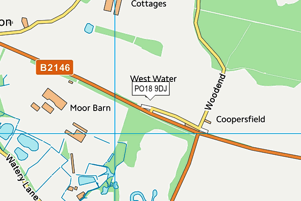 PO18 9DJ map - OS VectorMap District (Ordnance Survey) PO18 9DJ map - OS VectorMap District (Ordnance Survey)