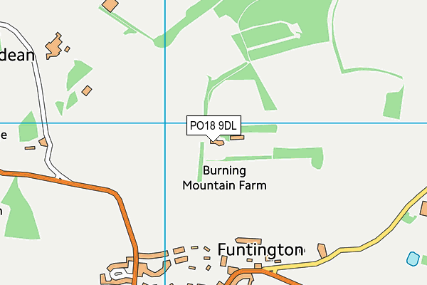 PO18 9DL map - OS VectorMap District (Ordnance Survey) PO18 9DL map - OS VectorMap District (Ordnance Survey)