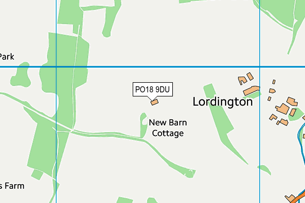 PO18 9DU map - OS VectorMap District (Ordnance Survey)